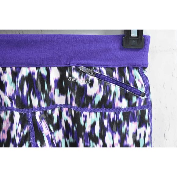 📦 NEW Women Size Small NIKE Dri-Fit Relay Cropped Running Tights 744773-582 - Picture 8 of 8